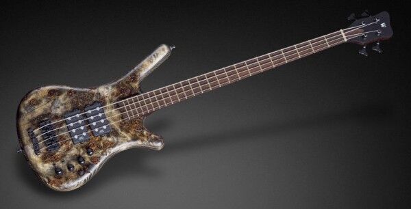 Warwick Custom Shop Corvette $$, 4-String - Nirvana Black Stone Bleached Finish - 16-3313