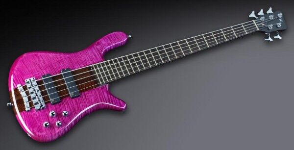 Warwick Masterbuilt Streamer Stage I, 5-String - French Violet Transparent High Polish