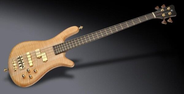 Warwick Masterbuilt Streamer LX, 4-String - Natural Oil Finish, Gold Hardware
