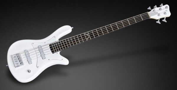 Warwick Custom Shop Robert Trujillo Signature, 5-String - Solid White High Polish - 16-3335