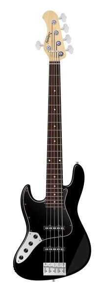 Sadowsky MetroLine 22-Fret Will Lee Artist Line Bass, Red Alder Body, Morado Fingerboard, 5-String, Lefthand - Solid Black Satin