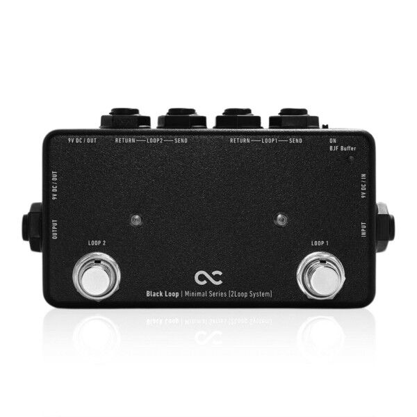 One Control Minimal Series Black Loop with BJF Buffer - A+B Switch / True Bypass Looper