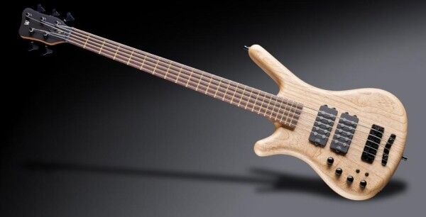 Warwick Teambuilt Pro Series Corvette $$, Lefthand, 5-String, Passive Pickups and Active Electronics - Natural Transparent Satin