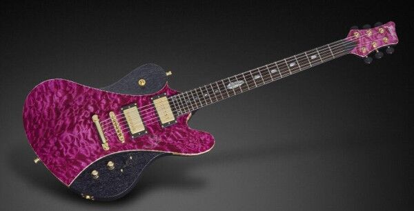 Framus Masterbuilt Idolmaker - Stevie Salas Signature - French Violet Stain High Polish, Gold Hardware