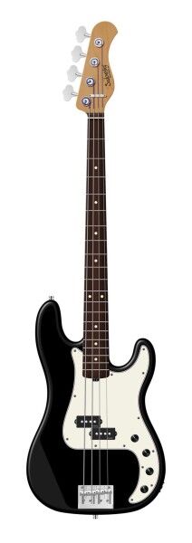 Sadowsky MasterBuilt 20-Fret Ultra Vintage P Bass, Red Alder Body, Morado Fingerboard, 4-String - Solid Black Satin