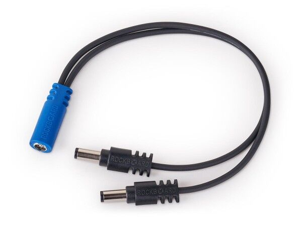 RockBoard Power Ace Voltage Doubler Y Cable, 2 x 2.1 x 5.5 mm barrel plug (series) to 2.1 x 5.5 mm barrel socket