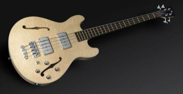 Warwick Masterbuilt Star Bass II Flamed Maple, 4-String - Natural Transparent Satin