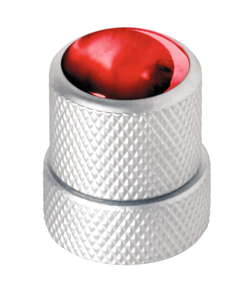 Framus & Warwick - Stacked Potentiometer Dome Knobs, Red Perloid Cap