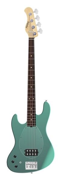 Sadowsky MetroLine 21-Fret Vintage M Bass, Red Alder Body, Morado Fingerboard, 4-String, Lefthand - Solid Sage Green Metallic Satin