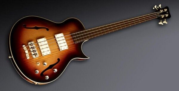Warwick Custom Shop Star Bass SC, 4-String - Vintage Sunburst Transparent High Polish - 14-2516