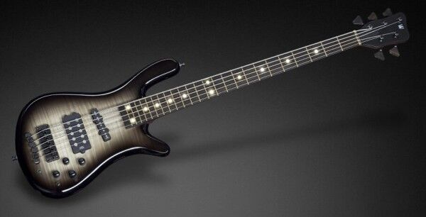 Warwick Custom Shop Streamer Jazzman, 5-String - Bleached Nirvana Blackburst - 16-3170