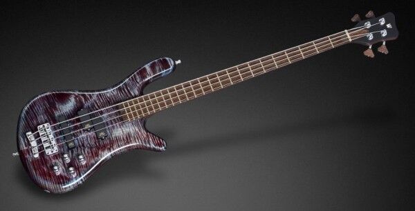 Warwick Custom Shop Streamer LX, 4-String - Bleached Midnight Blue High Polish - 16-3342