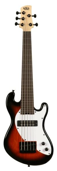 U-Bass Solid Body 5-String, Tobacco Burst, Fretless, with Bag
