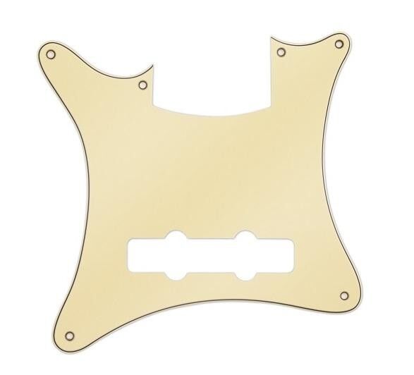 Warwick Parts - Pickguard for Warwick Streamer CV, 4-String, Lefthand - Creme