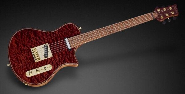 Framus Custom Shop The Blank T - Burgundy Red Transparent Satin - 17-3698