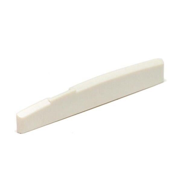 NuBone LC-9200-L0 - Acoustic Saddle, Taylor Style, Flat, Compensated, 1/8" thick, Lefthand Version - Luthier's Pack, 10 pcs.