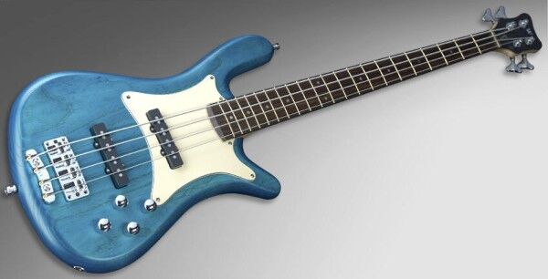 Warwick Masterbuilt Streamer CV, 4-String - Turquoise Blue Transparent Satin