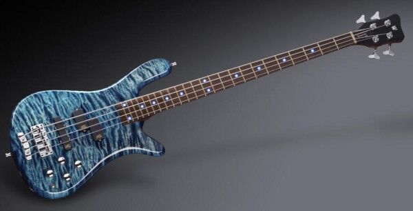 Warwick Custom Shop Streamer LX, 4-String - Bleached Blue Transparent High Polish - 14-2610