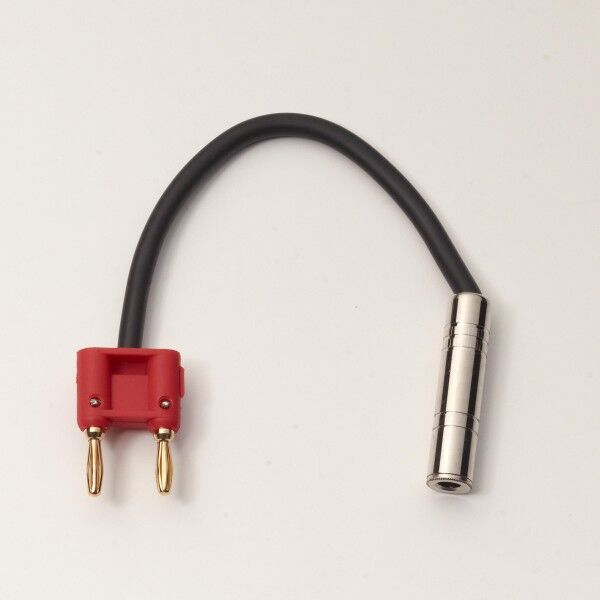 RockCable Speaker Cable - Banana Plug (4 mm) / 1/4" Jack Socket - 20 cm / 7.87"