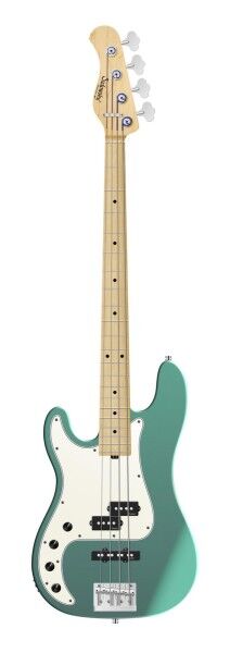 Sadowsky MetroLine 21-Fret Hybrid P/J Bass, Swamp Ash Body, Maple Fingerboard, 4-String, Lefthand - Solid Sage Green Metallic Satin