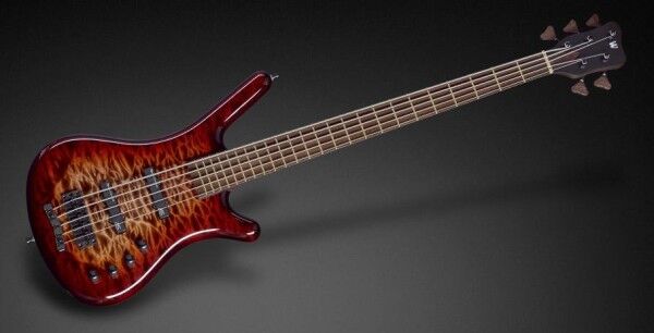 Warwick Custom Shop Corvette Standard, 5-String - Bleached Antique Tobacco Burst Transparent High Polish - 17-3575