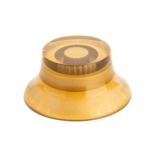 Framus & Warwick Parts - Vintage LP Style Potentiometer Knob - Gold / White, 2pcs.