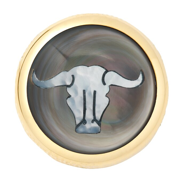 Framus & Warwick - Stacked Potentiometer Dome Knobs, Bull Skull Inlay