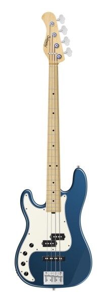 Sadowsky MetroLine 21-Fret Hybrid P/J Bass, Swamp Ash Body, Maple Fingerboard, 4-String, Lefthand - Solid Dark Lake Placid Blue Metallic High Polish