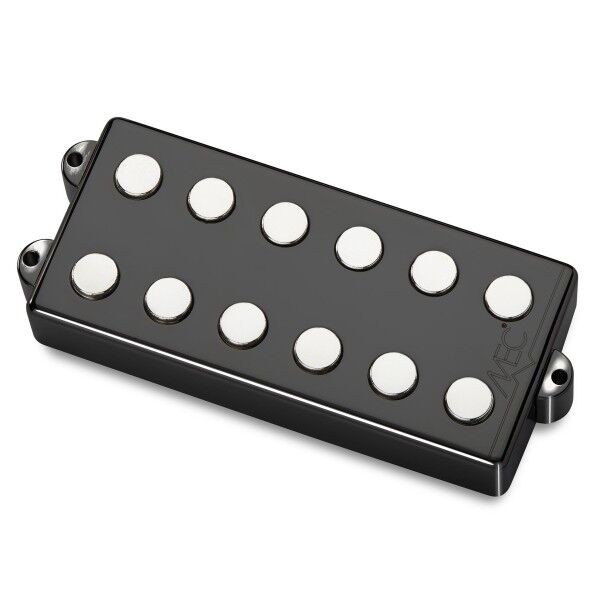 MEC Passive MM-Style Bass Pickups, Metal Cover, 6-String - Neck