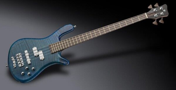 Warwick Masterbuilt Streamer LX, 4-String - Ocean Blue Transparent Satin