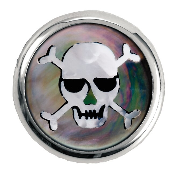 Framus & Warwick - Stacked Potentiometer Dome Knobs, Skull Inlay