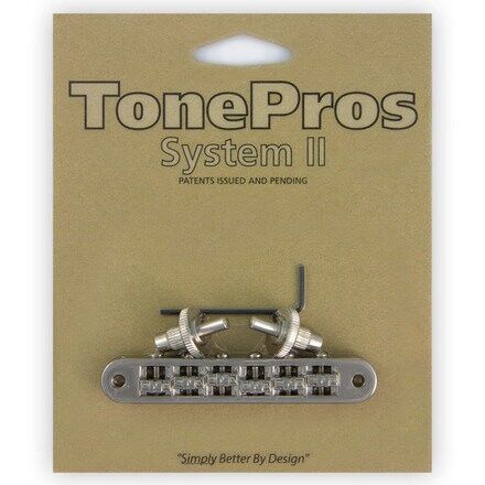 TonePros TP6R - Standard Tune-O-Matic Bridge with Roller Saddles (Small Posts)