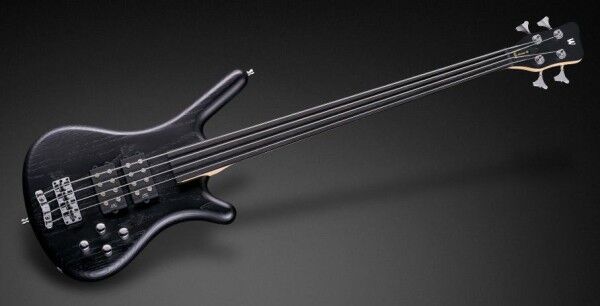 Warwick RockBass Corvette $$, 4-String, Fretless - Nirvana Black Transparent Satin