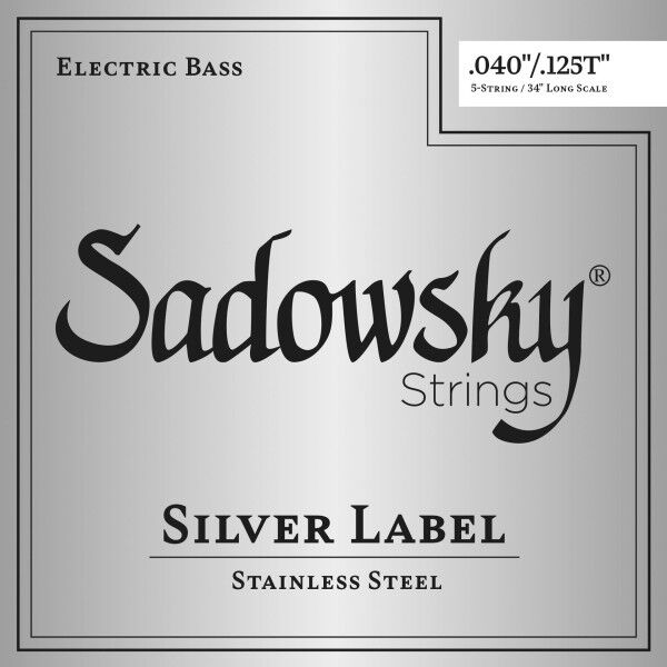 Sadowsky Silver Label Bass String Set, Stainless Steel