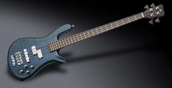 Warwick Masterbuilt Streamer LX, 4-String Ocean Blue Transparent High Polish