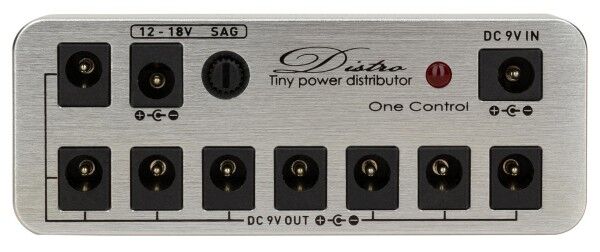 One Control Micro Distro - Tiny Power Distributor, All-In-One-Pack, Shiny Silver