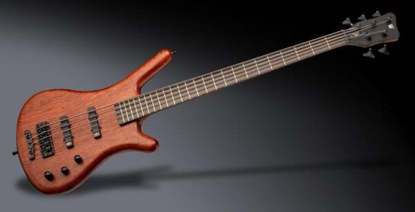 Warwick Teambuilt Pro Series Corvette Bubinga, 5-String, Aktive Pickups and Electronics - Natural Transparent Satin