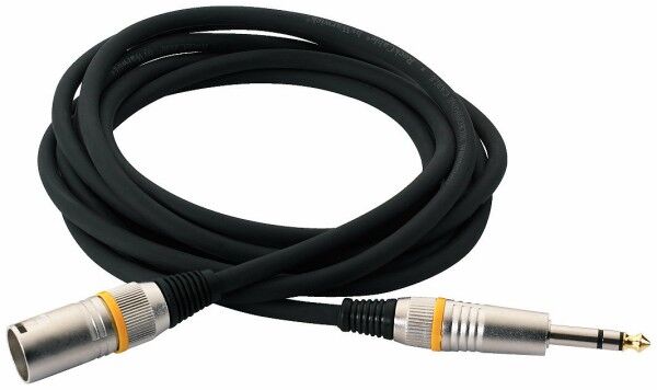 RockCable Microphone Cable - XLR (male) / TRS Plug (6.3 mm), color coded
