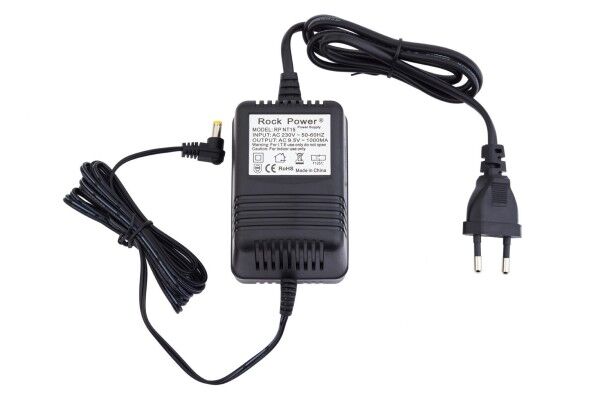 RockPower NT 15 - Power Supply Adapter (9,5V AC, 1.000 mA, Euro Plug)