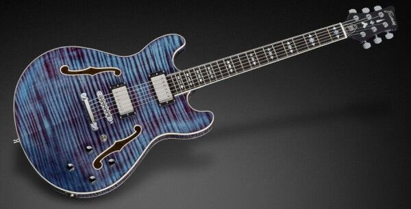 Framus Custom Shop Mayfield Custom - Bleached Midnight Blue Transparent High Polish - 18-3804