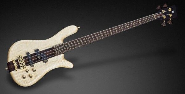 Warwick Masterbuilt Streamer Stage I, 4-String - Natural Oil Finish, Gold Hardware