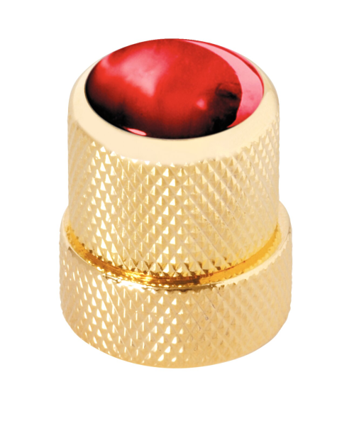 Framus & Warwick - Stacked Potentiometer Dome Knobs, Red Perloid Cap