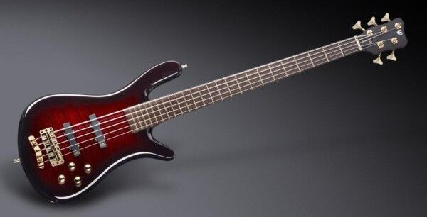 Warwick Masterbuilt Streamer LX, 5-String - Burgundy Blackburst Transparent High Polish