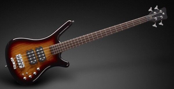 Warwick Teambuilt Pro Series Corvette $$, 4-String - Vintage Sunburst Transparent High Polish