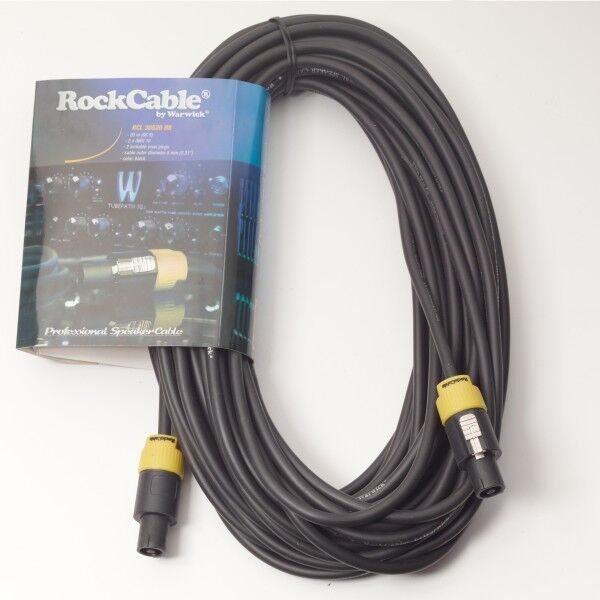 RockCable Speaker Cable - lockable coaxial plug, 2-pin