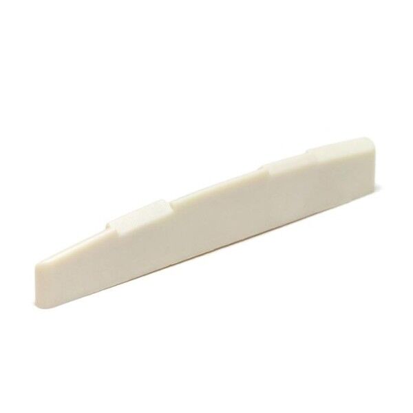 NuBone LC-9280-C0 - Acoustic Guitar Saddle, Flat, Compensated, 1/8" thick - Luthier's Pack, 10 pcs.