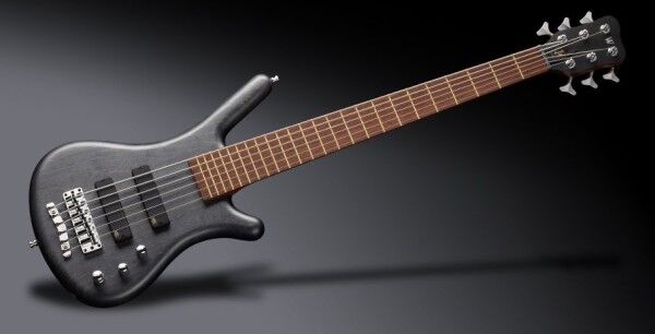 Warwick Teambuilt Pro Series Corvette Ash, 6-String - Nirvana Black Transparent Satin