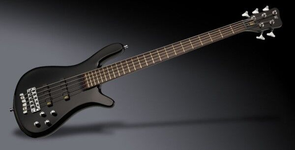 Warwick Teambuilt Pro Series Streamer Stage I, 5-String - Solid Black High Polish