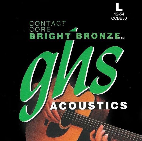 GHS Contact Core Bright Bronze Acoustic Guitar String Sets