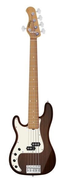Sadowsky MasterBuilt 20-Fret Ultra Vintage P Bass, Swamp Ash Body, Roasted Maple Fingerboard, 5-String, Lefthand - Antique Tobacco Transparent Satin